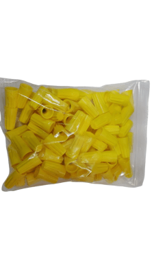 Conector conico E44 amarillo 100 unidades
