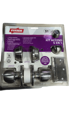 Kit cerradura acceso pomo 5 en 1