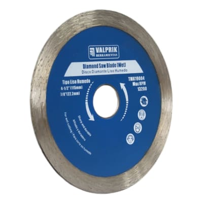 Disco diamantado continuo liso 4 1/2'' Valprik