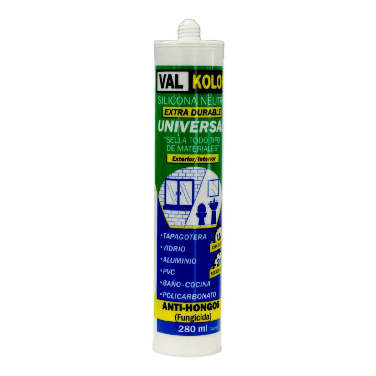 Silicona neutra universal tapagoteras manhattan 280 ml. Valprik 0