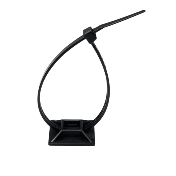 Base adhesiva 30x30mm negro (para amarra plastica) 1 unidad2