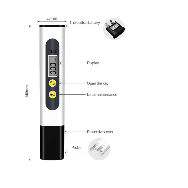 Medidor digital TDS pureza del agua4