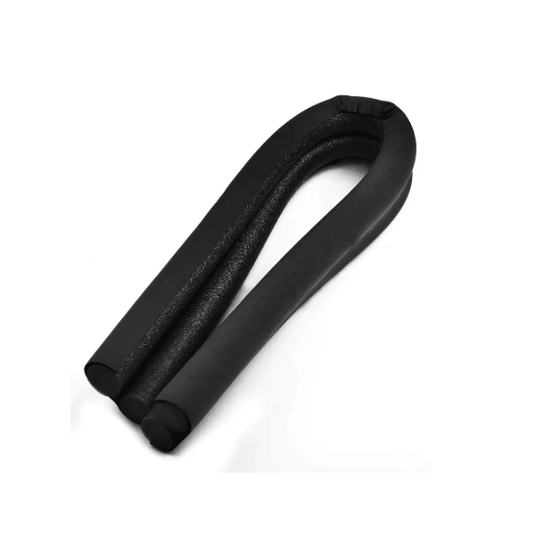 Burlete doble para puerta negro 95x25cm2