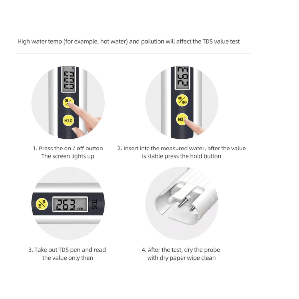 Medidor digital TDS pureza del agua3