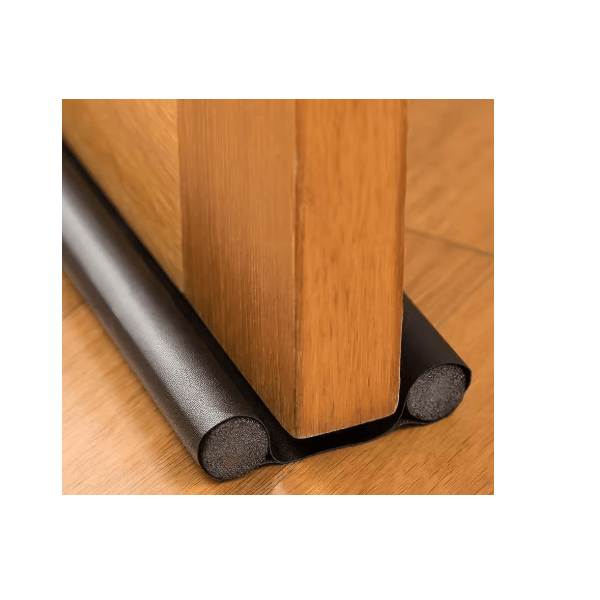 Burlete doble para puerta negro 95x25cm 0