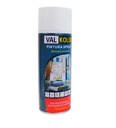 Pintura spray blanco brillante 300gr. Val Kolor 1