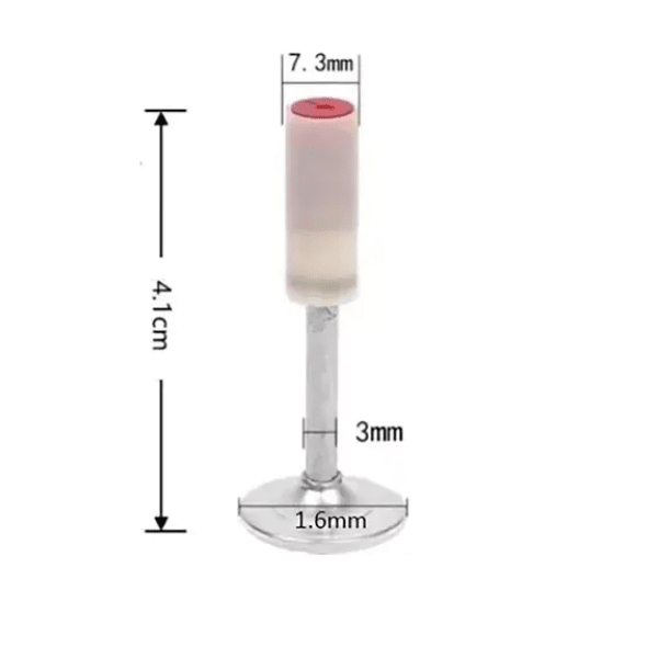 Clavo polvora 4.1cm con golilla 100 pzas 0