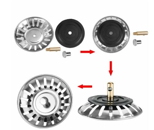 Tapón metalico coladera lavaplatos1