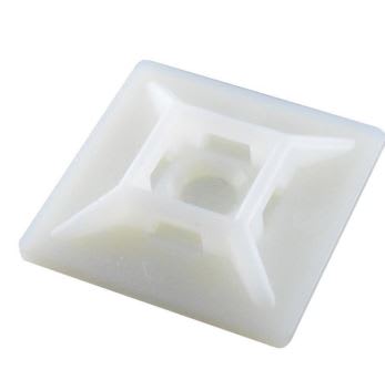 Base adhesiva 28x28mm blanco (para amarra plástica) 1 unidad 0