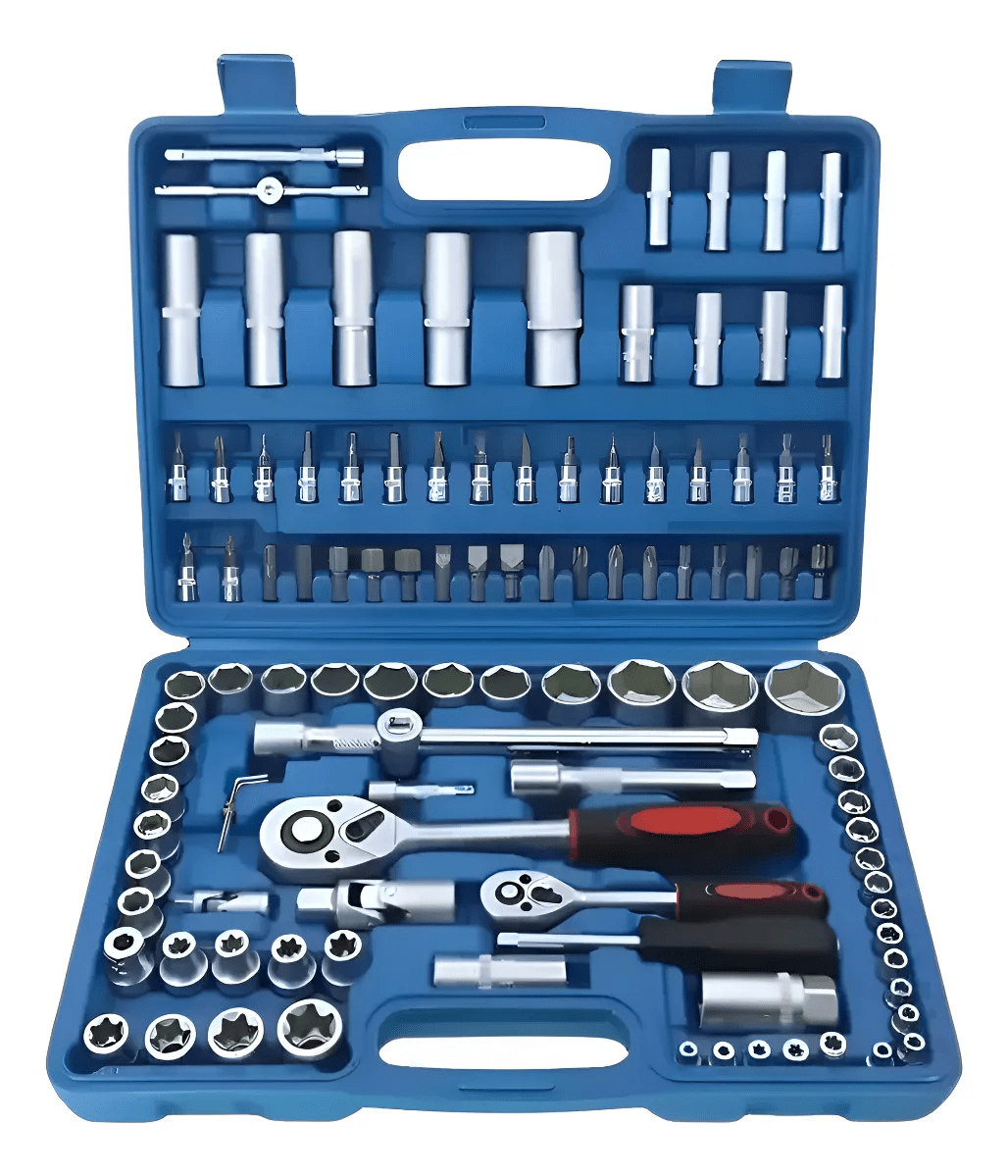 Juego de dados hexagonal 1/2 y 1/4'' 108 pzas 0