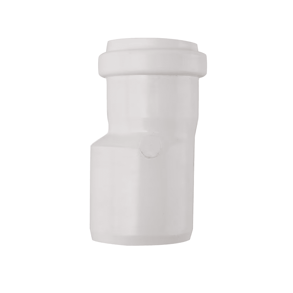 Reduccion pvc sanitario 50x40mm blanco con goma2