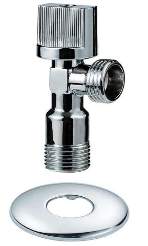 Llave angular 1/2x3/4'' 1 salida con flange Aquakit1