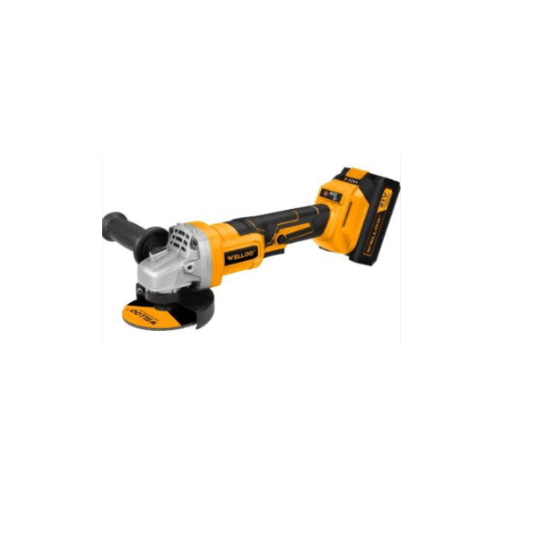 Esmeril angular inalámbrico 4 1/2'' 21V + 2 baterías + maleta Wello 1