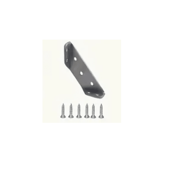 Soporte esquina acero inoxidable con 6 tornillos 1 unidad 0