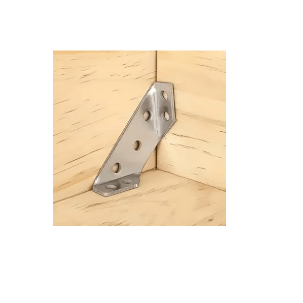 Soporte esquina acero inoxidable con 6 tornillos 1 unidad2