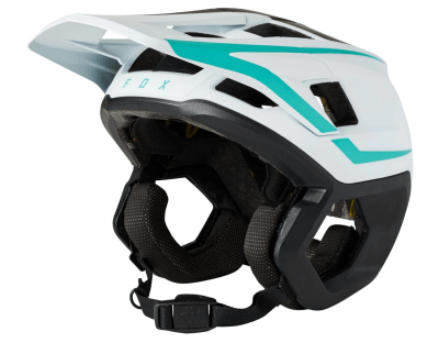CASCO FOX DROPFRAME BLANCO VERDE TALLA L