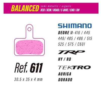 PASTILLAS LESS TEKTRO,SHIMANO