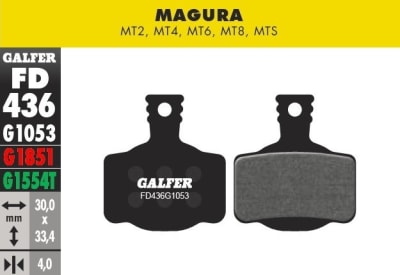 PASTILLAS  MAGURA  MT2 MT4 STANDARD