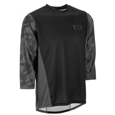 JERSEY  RIPA 3/4 SLEEVE BLACK /GREY  CAMO1