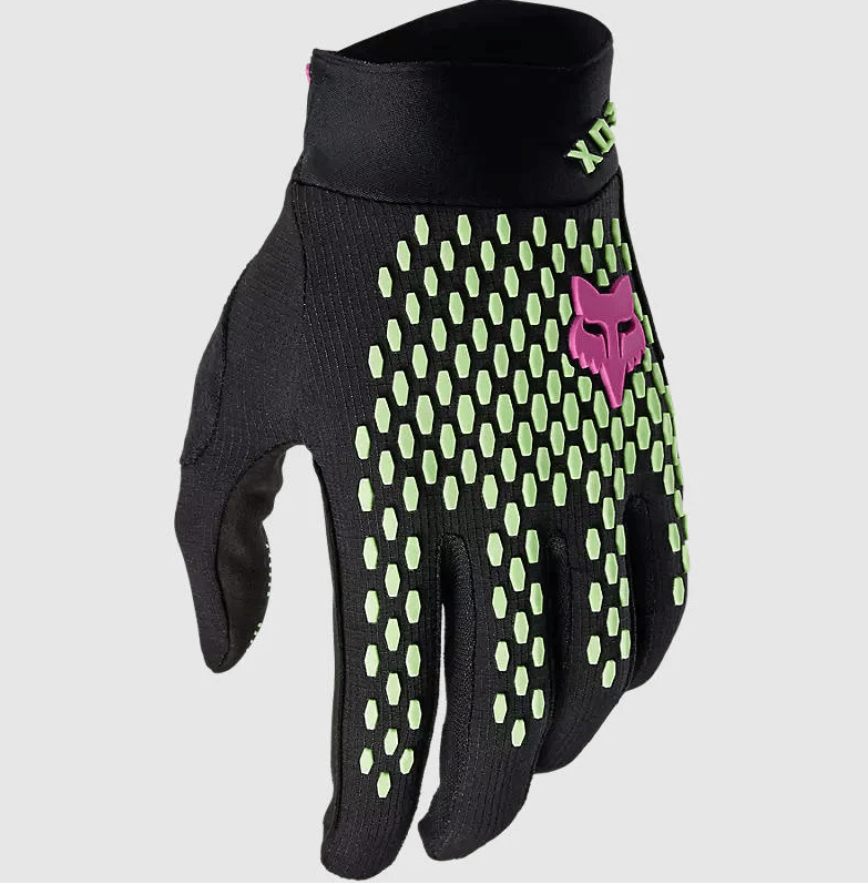 GUANTES DEFEND RACE NEGRO/VERDE1