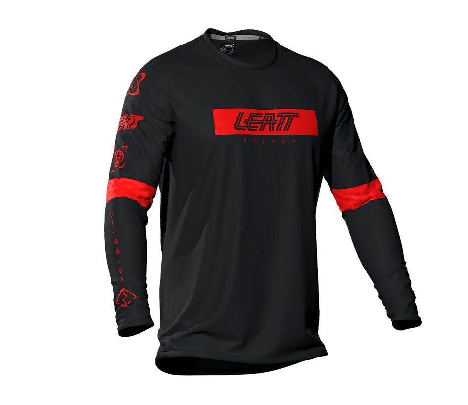 JERSEY LEATT MTB MANGA LARGA INFANTIL JR GRAVITY 3.0 BLACK1