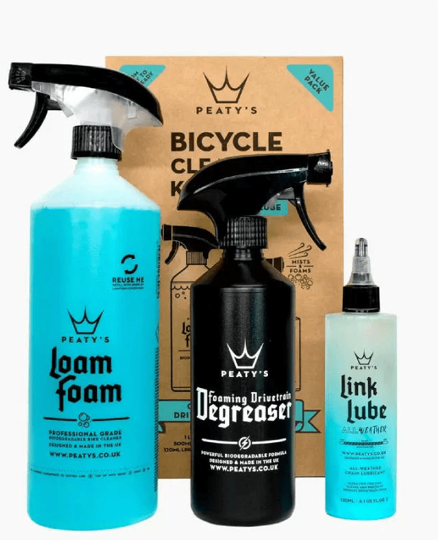 KIT DE LIMPIEZA BICICLETA ESPUMA LAVADO DESENGRASANTE Y LUBRICANTE1