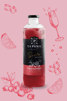 Pisco Sour Natural La Pizka Calafate Berries 21° 1L1