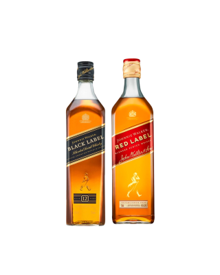 Pack Whisky Johnnie Walker Red Label 750 Cc + Johnnie Walker Black Label 750 Cc