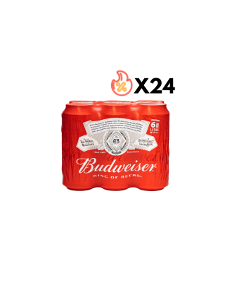 Pack Cerveza Budweiser 5° Lata 473 Cc X 24 Und.