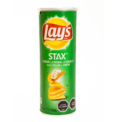 Papas Fritas Lay's Stax Crema y Cebolla 134 grs