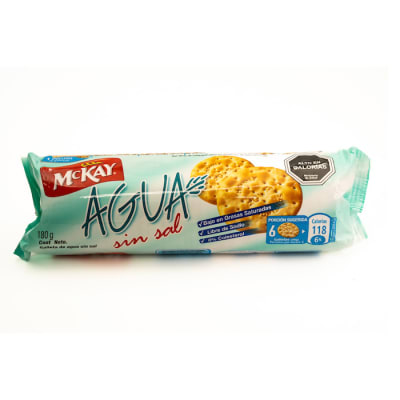 Galletas Mckay Agua Sin Sal 180grs