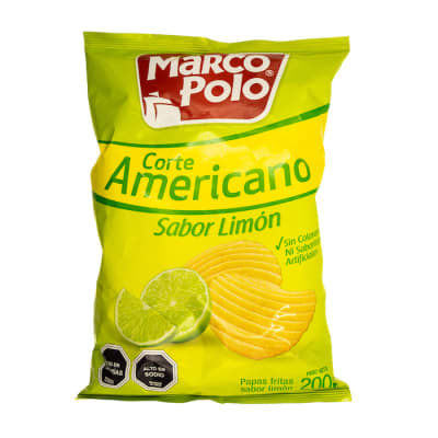 Papas Fritas Marco Polo Corte Americano Sabor Limón