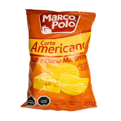 Papas Fritas Marco Polo Corte Americano Queso Mantecoso 200 grs1