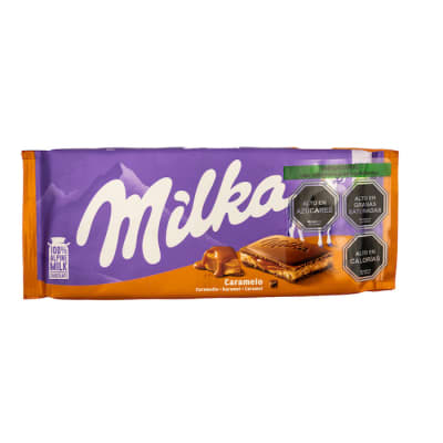 Barra de Chocolate Milka Caramelo 100 grs