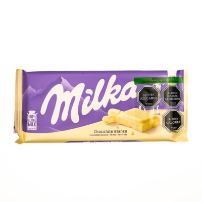 Barra de Chocolate Milka Chocolate Blancon 100 grs