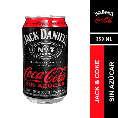 Jack & Coke Sin Azúcar 7,0° 350 Cc1