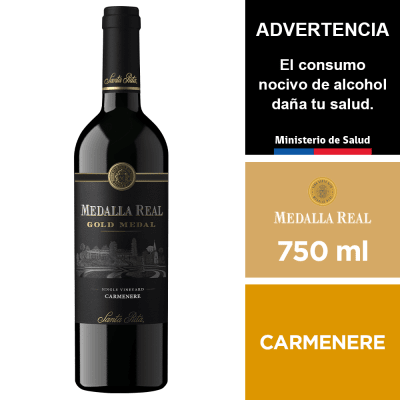 Vino Medalla Real Gold Carmenere 750 ml.1