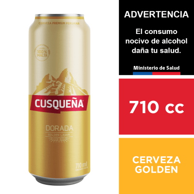 Cerveza Cusqueña Golden 4,8° 710 cc.