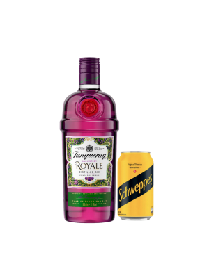 Pack Gin Tanqueray Royale 41,3° 750 Cc + Lata Schweppes Agua Tonica Zero 350 Cc1