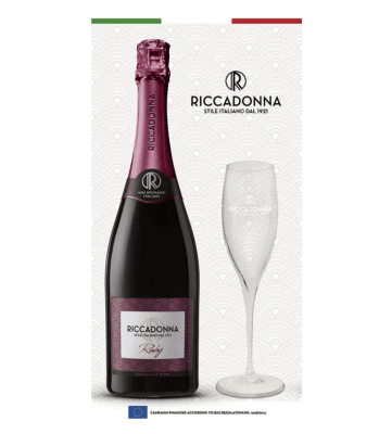 Pack Espumante Riccadonna Ruby 750Cc + Copa Riccadonna1