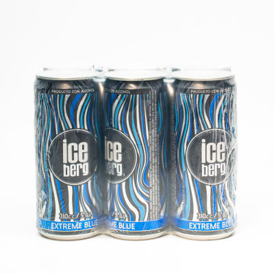 Pack Cóctel Iceberg Extreme Blue 5° Lata 310 Cc x 61