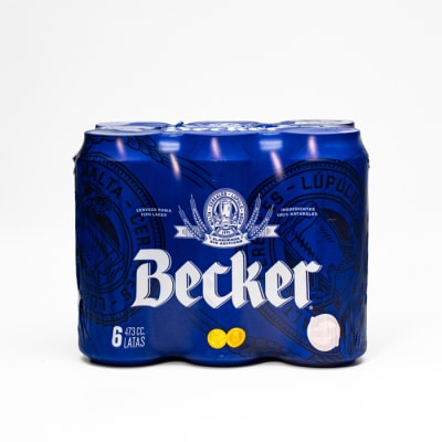 Pack Becker Original Lata 473 Cc x 6