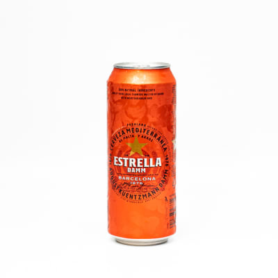 Cerveza Estrella Damm Importada Lata 500 cc1