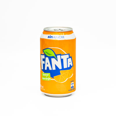 Bebida Fanta Naranja Sin Azúcar Lata 350 Cc1