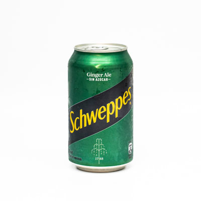 Bebida Schweppes Ginger Ale Sin Azúcar Lata 350 ml1