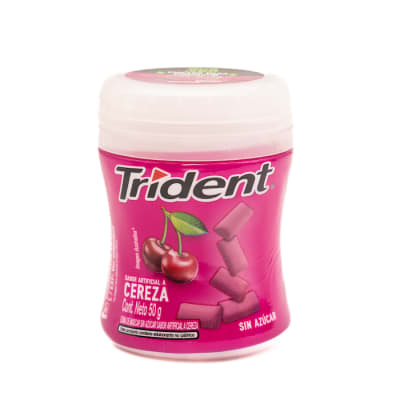 Chicle Trident Sin Azúcar Cereza Botella 35 Und.1