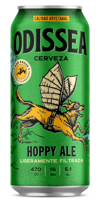 Cerveza Odissea Hoppy Ale Lata 470Cc