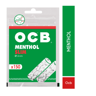 Filtro Ocb Menthol Slim 6mm 150 Unidades