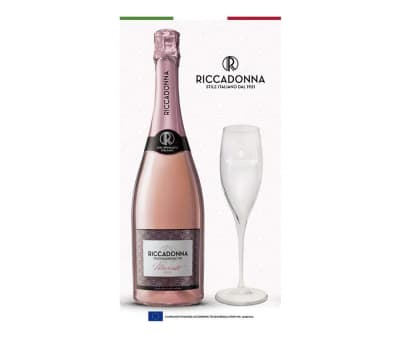 Pack Espumante Riccadonna Moscato Rosé 750Cc + Copa Riccadonna1
