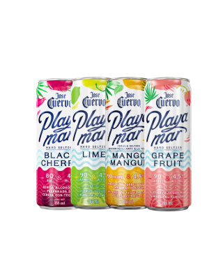 Pack X4 Cóctel De Tequila Jose Cuervo Playa Mar Hard Seltzer1